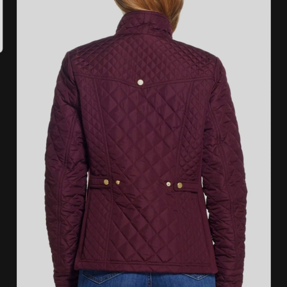 Weatherproof Quilted Faux Fur Lined Jacket Merlot - Picture 4 of 16